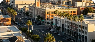 A landscape scenic view of San Bernardino.