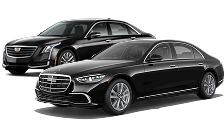 2 executive black sedans.